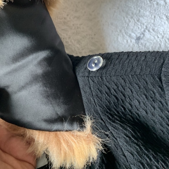 💋🔥NWT Vintage Tracy Reese New York Faux Fur Jacket Top 4 - Picture 7 of 16